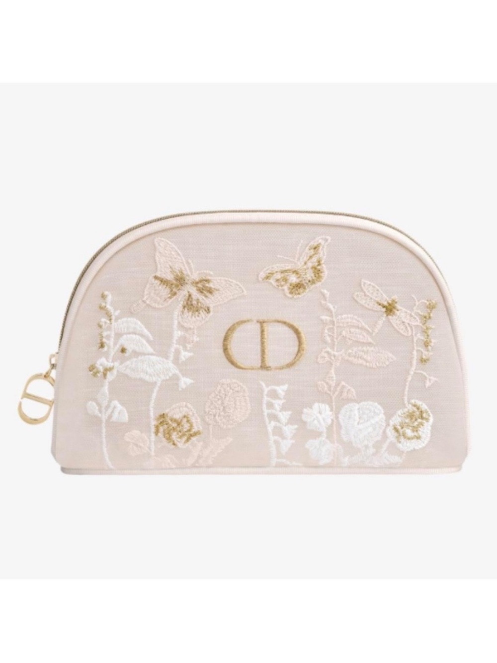 Dior Beauty Butterfly Floral Embroidered Mesh Pouch